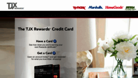 What Tjxrewards.com website looked like in 2014 (9 years ago)