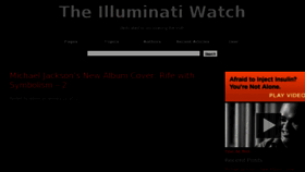 What Theilluminatiwatch.com website looked like in 2011 (13 years ago)