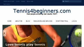What Tennis4beginners.com website looked like in 2014 (9 years ago)