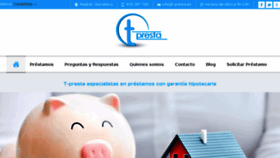 What T-presta.es website looked like in 2014 (9 years ago)