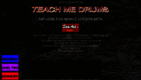 What Teachmedrums.com website looked like in 2014 (9 years ago)