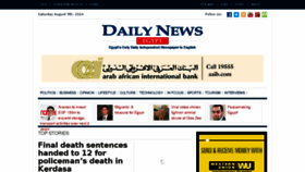What Thedailynewsegypt.com website looked like in 2014 (9 years ago)