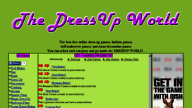 What Thedressupworld.com website looked like in 2014 (9 years ago)