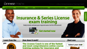 What Thelicensecoach.com website looked like in 2014 (9 years ago)