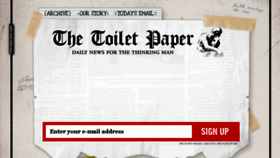 What Thetoiletpaper.com website looked like in 2014 (9 years ago)