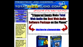What Totalwebaudio.com website looked like in 2014 (9 years ago)