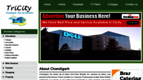 What Tricitychandigarh.com website looked like in 2014 (9 years ago)