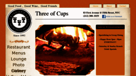 What Threeofcupsnyc.com website looked like in 2014 (9 years ago)