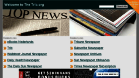 What Trib.org website looked like in 2014 (9 years ago)