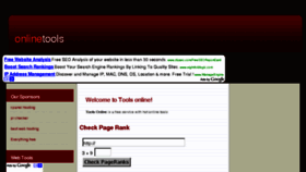 What Toolsonline.info website looked like in 2011 (13 years ago)