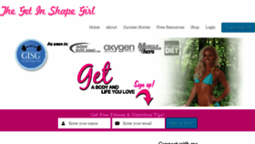 What Thegetinshapegirl.com website looked like in 2014 (9 years ago)