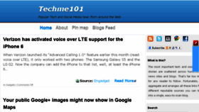 What Techme101.com website looked like in 2014 (9 years ago)
