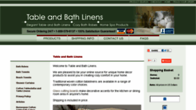 What Tableandbathlinens.com website looked like in 2014 (9 years ago)
