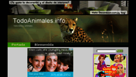 What Todoanimales.info website looked like in 2014 (9 years ago)