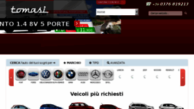 What Tomasiauto.com website looked like in 2014 (9 years ago)