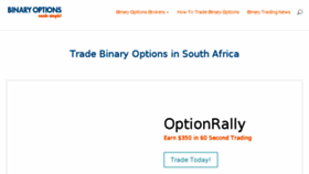 What Tradeoptions.co.za website looked like in 2014 (9 years ago)