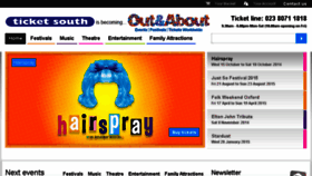 What Ticketsouth.co.uk website looked like in 2014 (9 years ago)