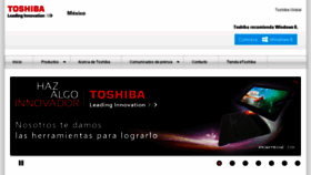 What Toshiba.com.mx website looked like in 2014 (9 years ago)