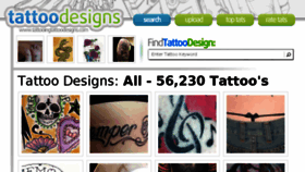 What Tattooingtattoodesigns.com website looked like in 2014 (9 years ago)