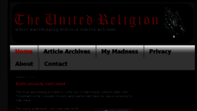 What Theunitedreligion.com website looked like in 2014 (9 years ago)