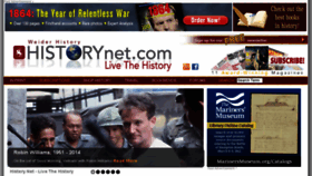 What Thehistorynet.com website looked like in 2014 (9 years ago)