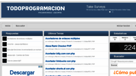 What Todoprogramacion.net website looked like in 2014 (9 years ago)