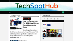 What Techspothub.com website looked like in 2014 (9 years ago)