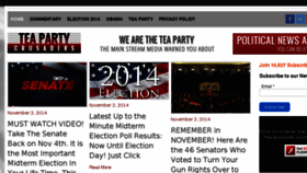 What Teapartycrusaders.com website looked like in 2014 (9 years ago)