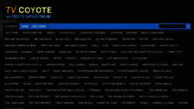 What Tvcoyote.com website looked like in 2014 (9 years ago)