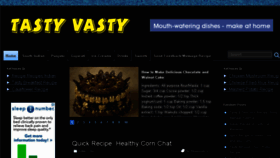 What Tastyvasty.com website looked like in 2014 (9 years ago)