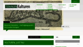 What Tidningenkulturen.se website looked like in 2014 (9 years ago)