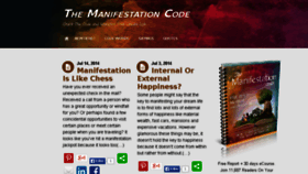 What Themanifestationcode.com website looked like in 2014 (9 years ago)