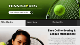 What Tenniscores.com website looked like in 2014 (9 years ago)