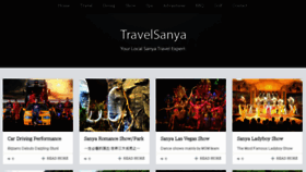 What Travelsanya.com website looked like in 2014 (9 years ago)