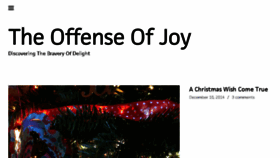 What Theoffenseofjoy.com website looked like in 2014 (9 years ago)
