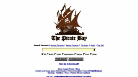 What Thebay.ws website looked like in 2014 (9 years ago)