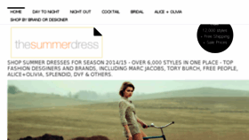 What Thesummerdress.com website looked like in 2014 (9 years ago)