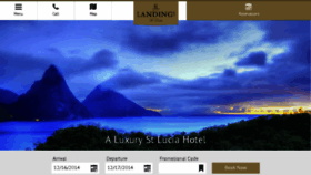 What Thelandingsstlucia.com website looked like in 2014 (9 years ago)