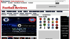 What Thefootballreviews.com website looked like in 2014 (9 years ago)