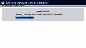 What Talentmanagementplus.com website looked like in 2014 (9 years ago)