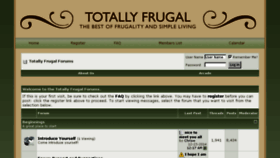 What Totallyfrugal.com website looked like in 2014 (9 years ago)