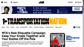 What Transportationnation.org website looked like in 2014 (9 years ago)