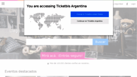 What Ticketbis.com.ar website looked like in 2015 (9 years ago)