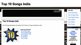 What Top10bollywood.com website looked like in 2015 (9 years ago)