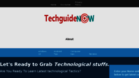 What Techguidenow.com website looked like in 2015 (9 years ago)