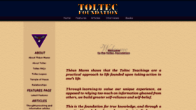 What Toltec-foundation.org website looked like in 2015 (9 years ago)