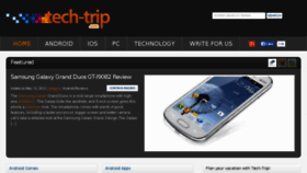 What Tech-trip.com website looked like in 2015 (9 years ago)
