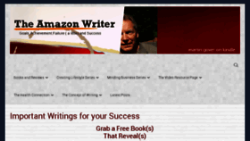 What Theamazonwriter.com website looked like in 2015 (9 years ago)