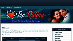 What Topdatingprograms.com website looked like in 2015 (9 years ago)