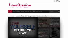 What Thelovearchive.com website looked like in 2015 (9 years ago)